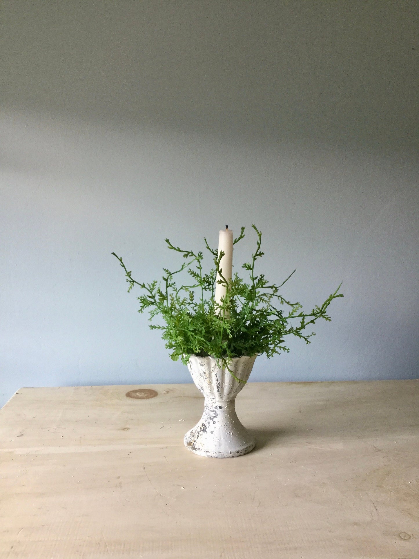 Set White Metal Compote, Footed Metal Trinket Dish, Mini Plant Urn, Egg Cup, Country Rustic, French Farmhouse Decor