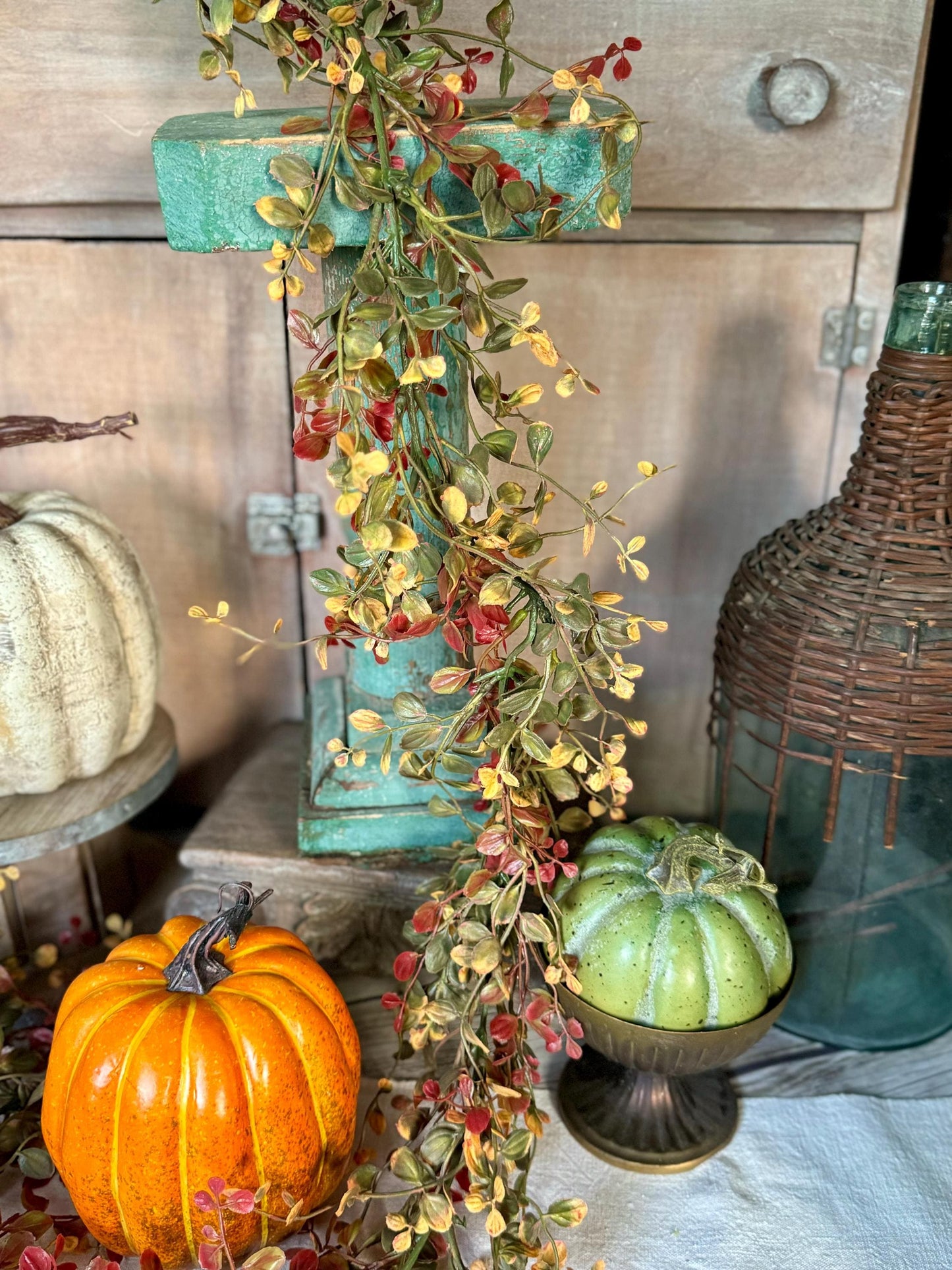 Fall Bog Garland, Fall Vine Garland, Fall Garland | Fall Wedding Garland | Fall Mantle Garland