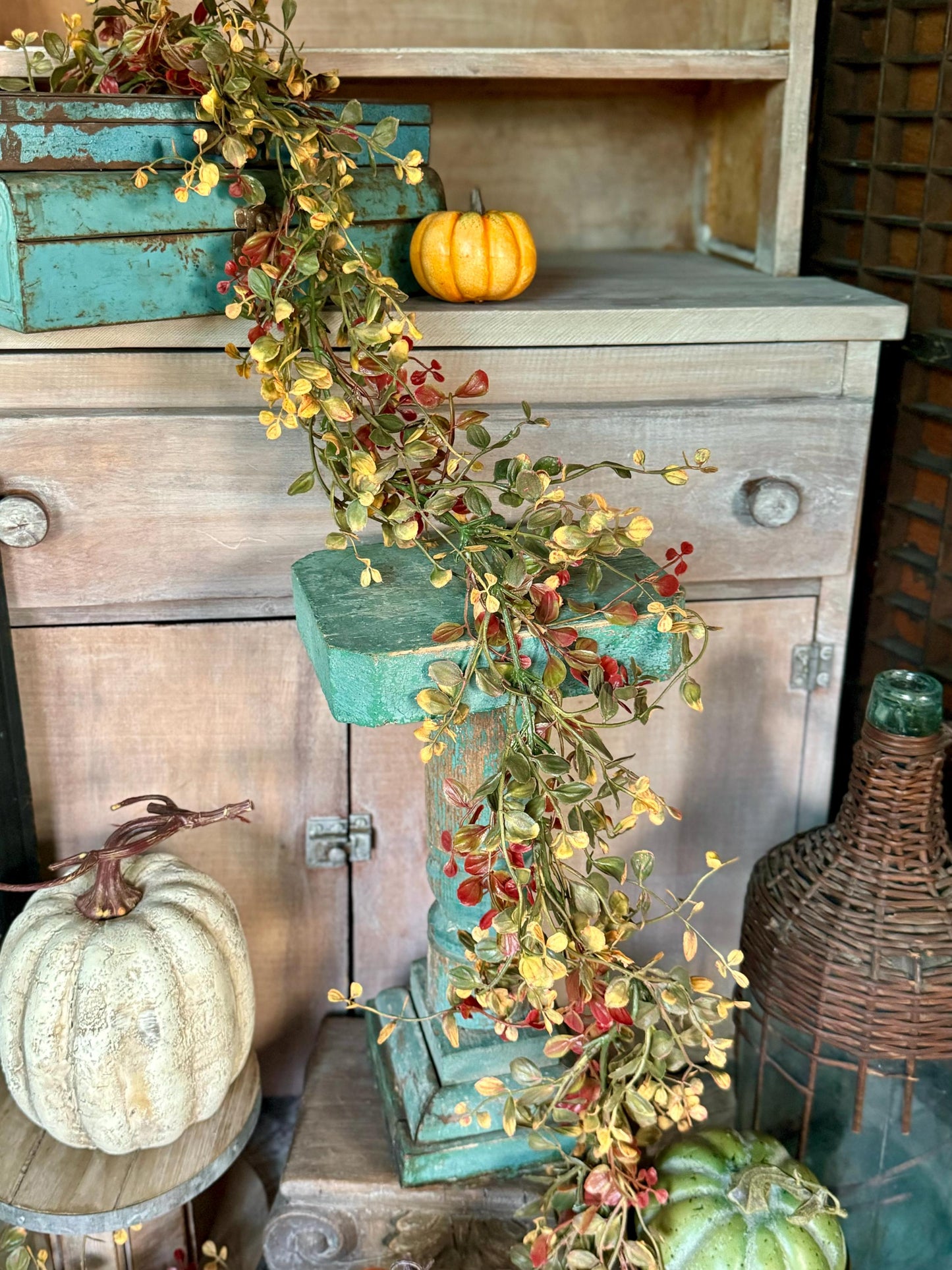 Fall Bog Garland, Fall Vine Garland, Fall Garland | Fall Wedding Garland | Fall Mantle Garland