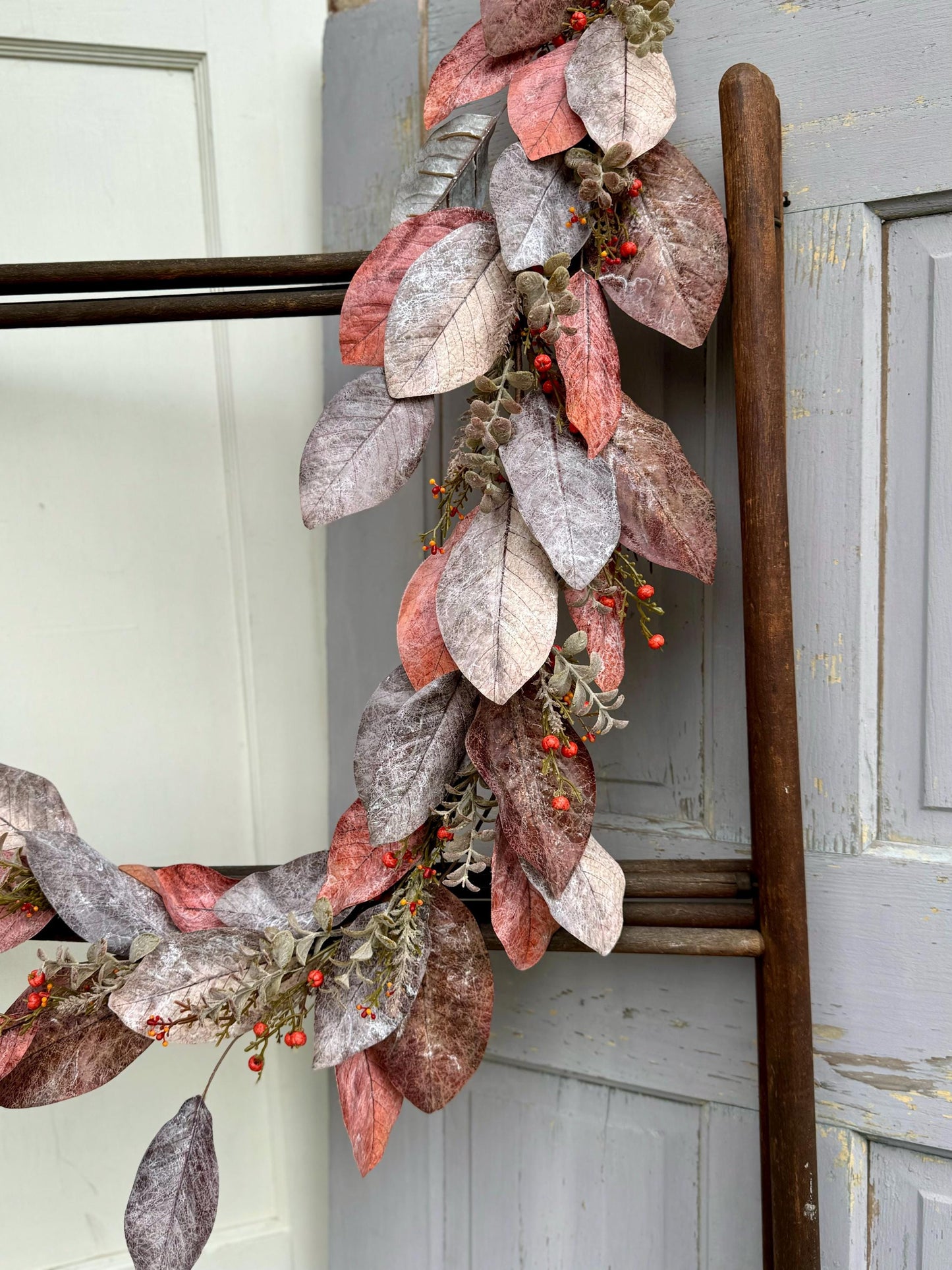 Boho Eucalyptus Garland, Fall Garland for Mantle, Farmhouse Harvest Decor, Fireplace Decor, Accent Decor, Fall Eucalyptus Garland