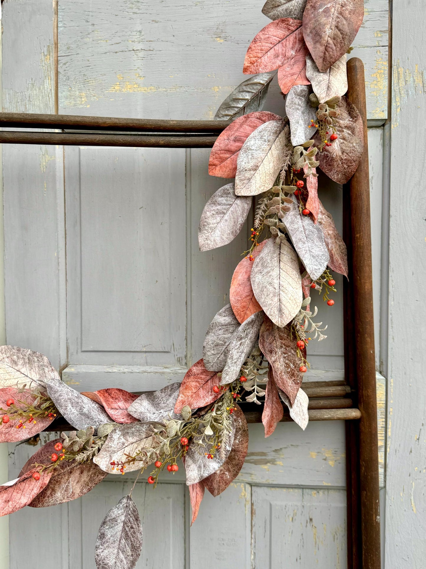 Boho Eucalyptus Garland, Fall Garland for Mantle, Farmhouse Harvest Decor, Fireplace Decor, Accent Decor, Fall Eucalyptus Garland