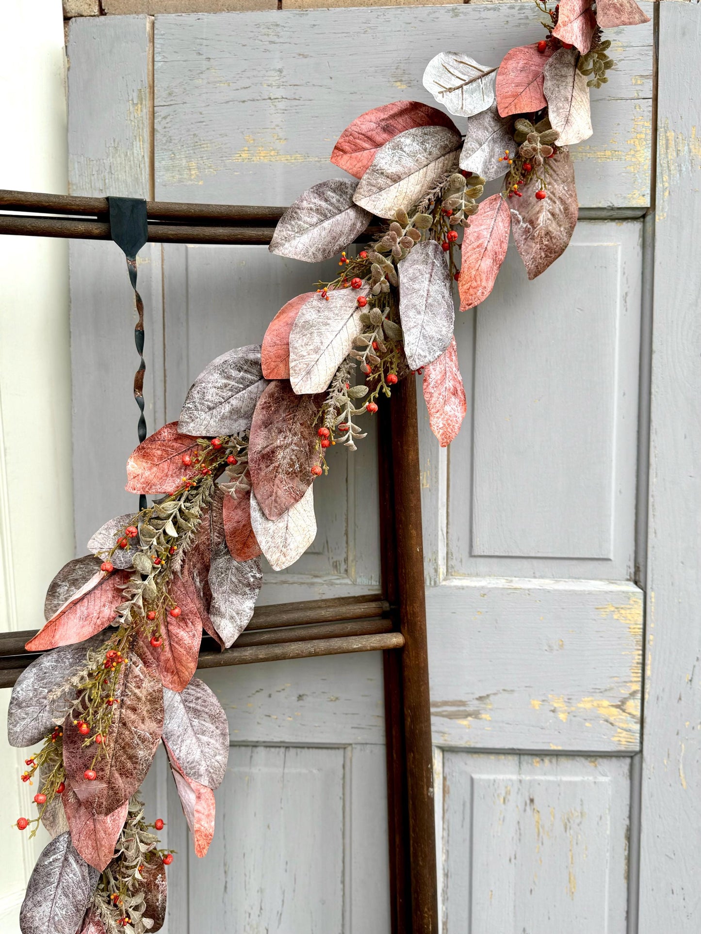 Boho Eucalyptus Garland, Fall Garland for Mantle, Farmhouse Harvest Decor, Fireplace Decor, Accent Decor, Fall Eucalyptus Garland