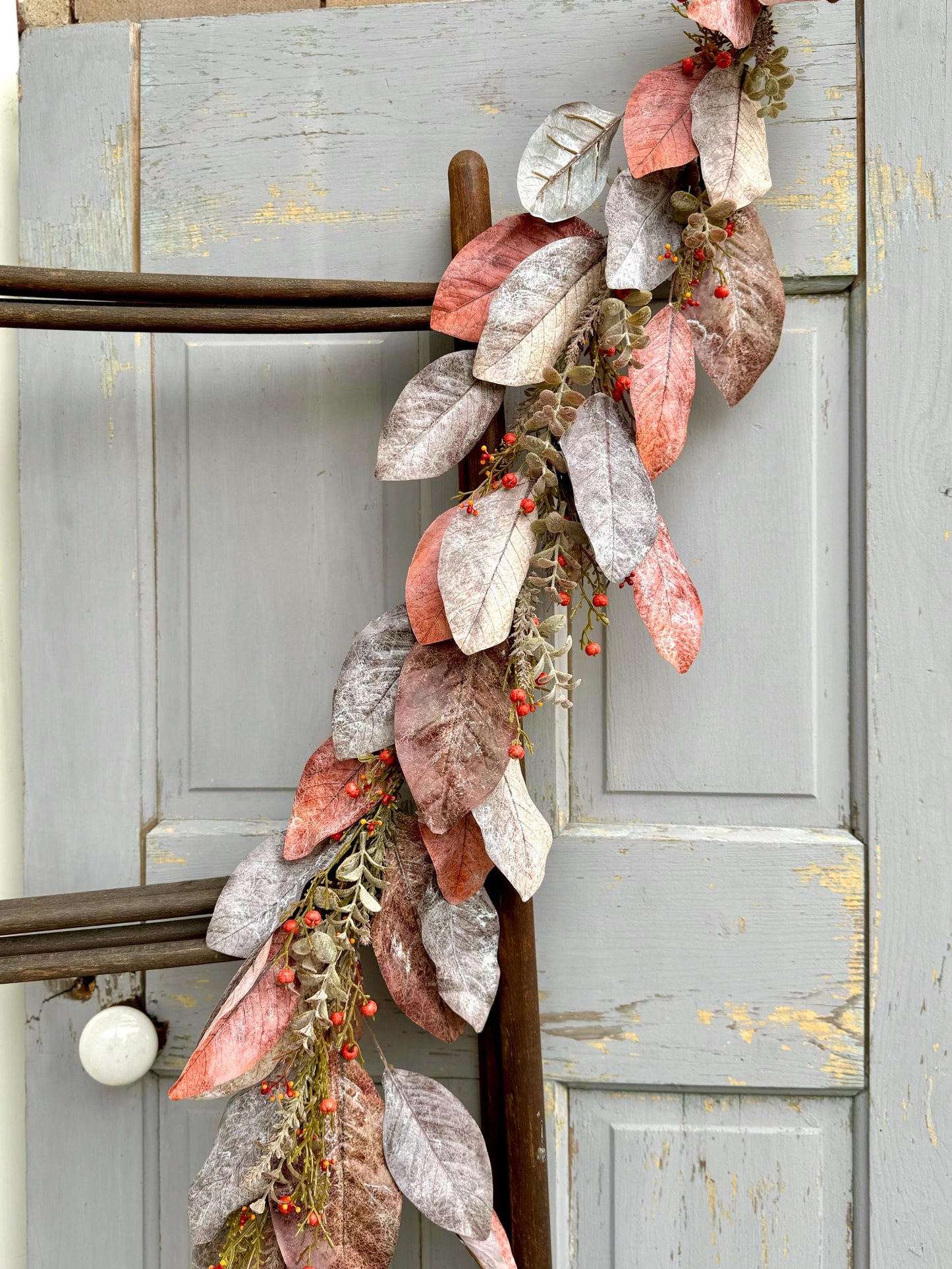 Boho Eucalyptus Garland, Fall Garland for Mantle, Farmhouse Harvest Decor, Fireplace Decor, Accent Decor, Fall Eucalyptus Garland