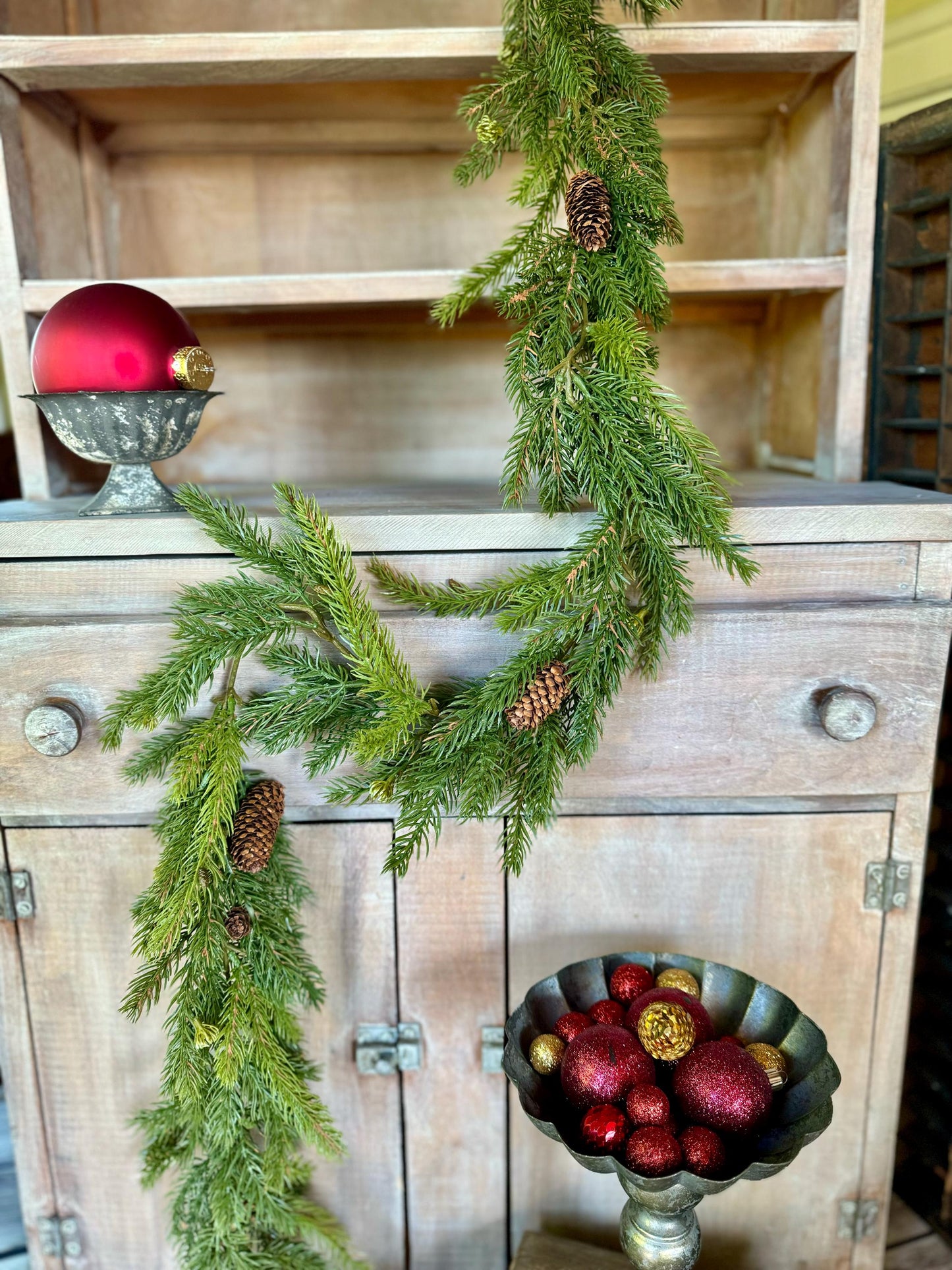 Christmas Pine Garland, Spruce Garland, Fireplace Garland, Garland for Mantle, Pine Garland, Christmas Mantle Garland