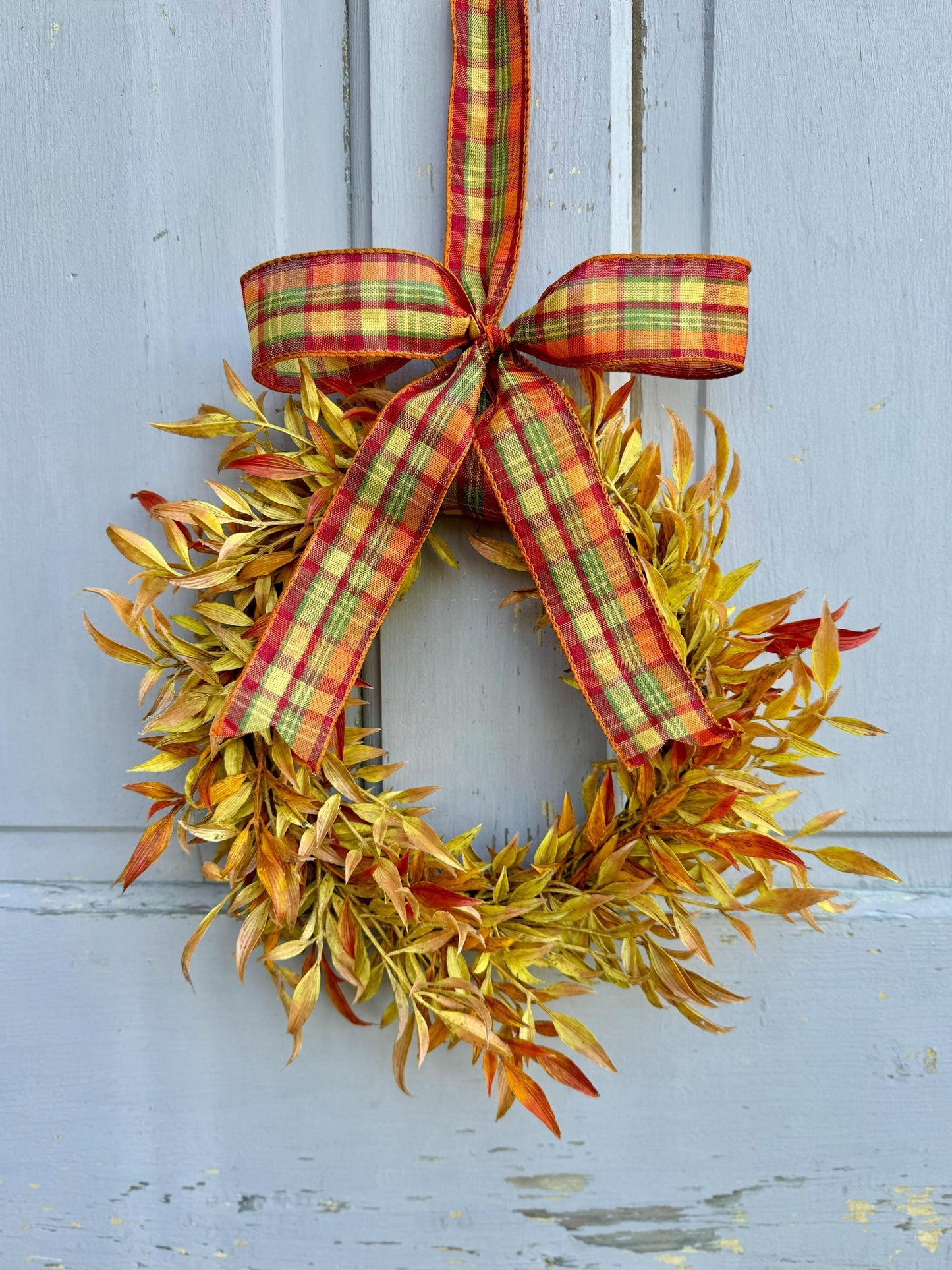 Fall Candle Wreath Ring, Farmhouse Decor, Harvest Table, Apartment Door Decor, Thanksgiving Table Decor, Kitchen Cabinet Wreath