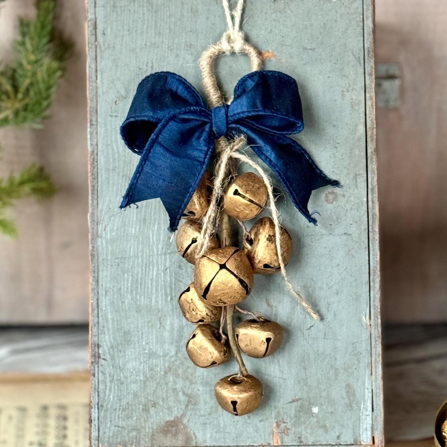 Sleigh Bells Door Hanger, Christmas Bells, Mistletoe Bells, Jingle Bell Swag, Christmas Sleigh Bells, Package Topper, Christmas Gift
