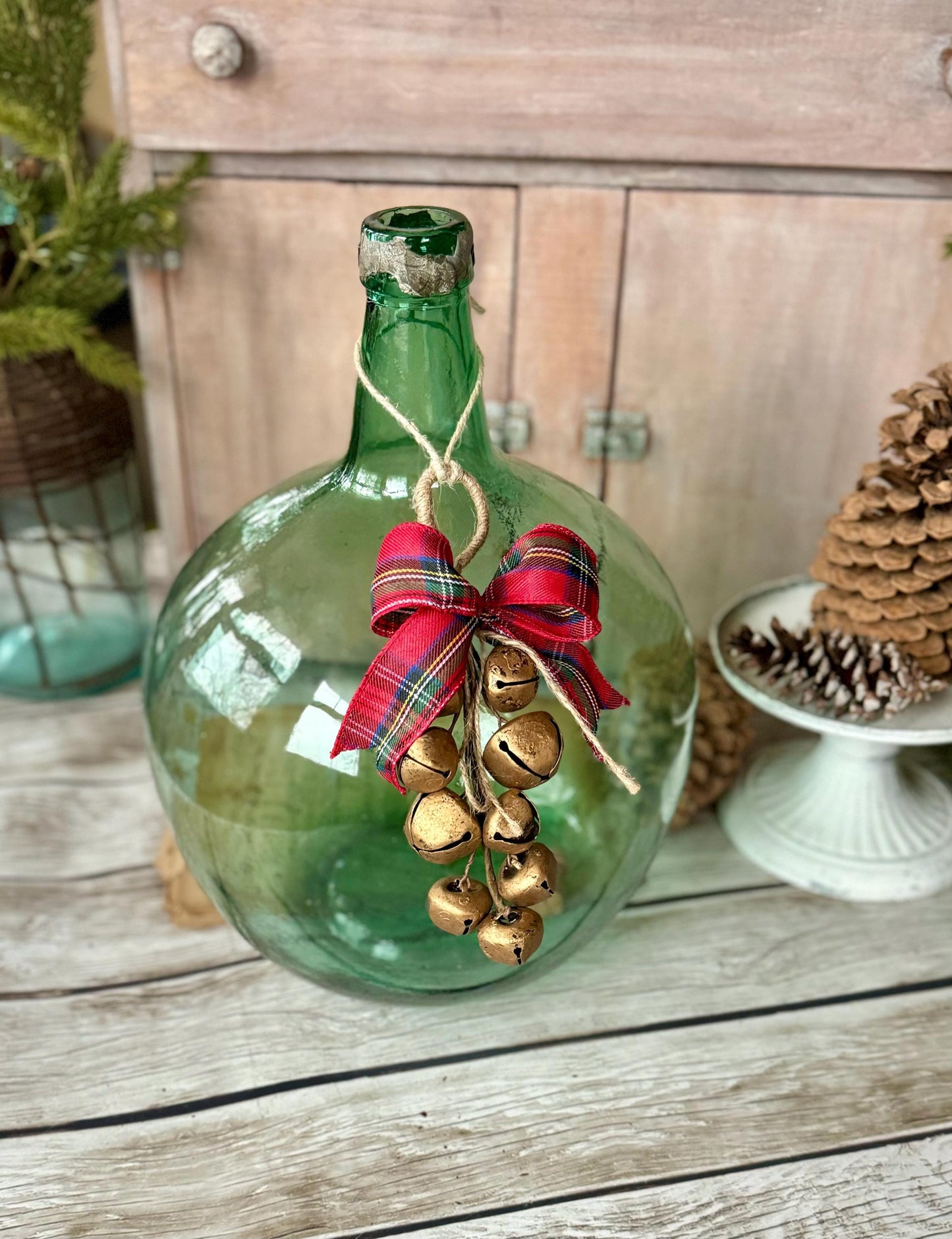 Sleigh Bells Door Hanger, Christmas Bells, Mistletoe Bells, Jingle Bell Swag, Christmas Sleigh Bells, Package Topper, Christmas Gift