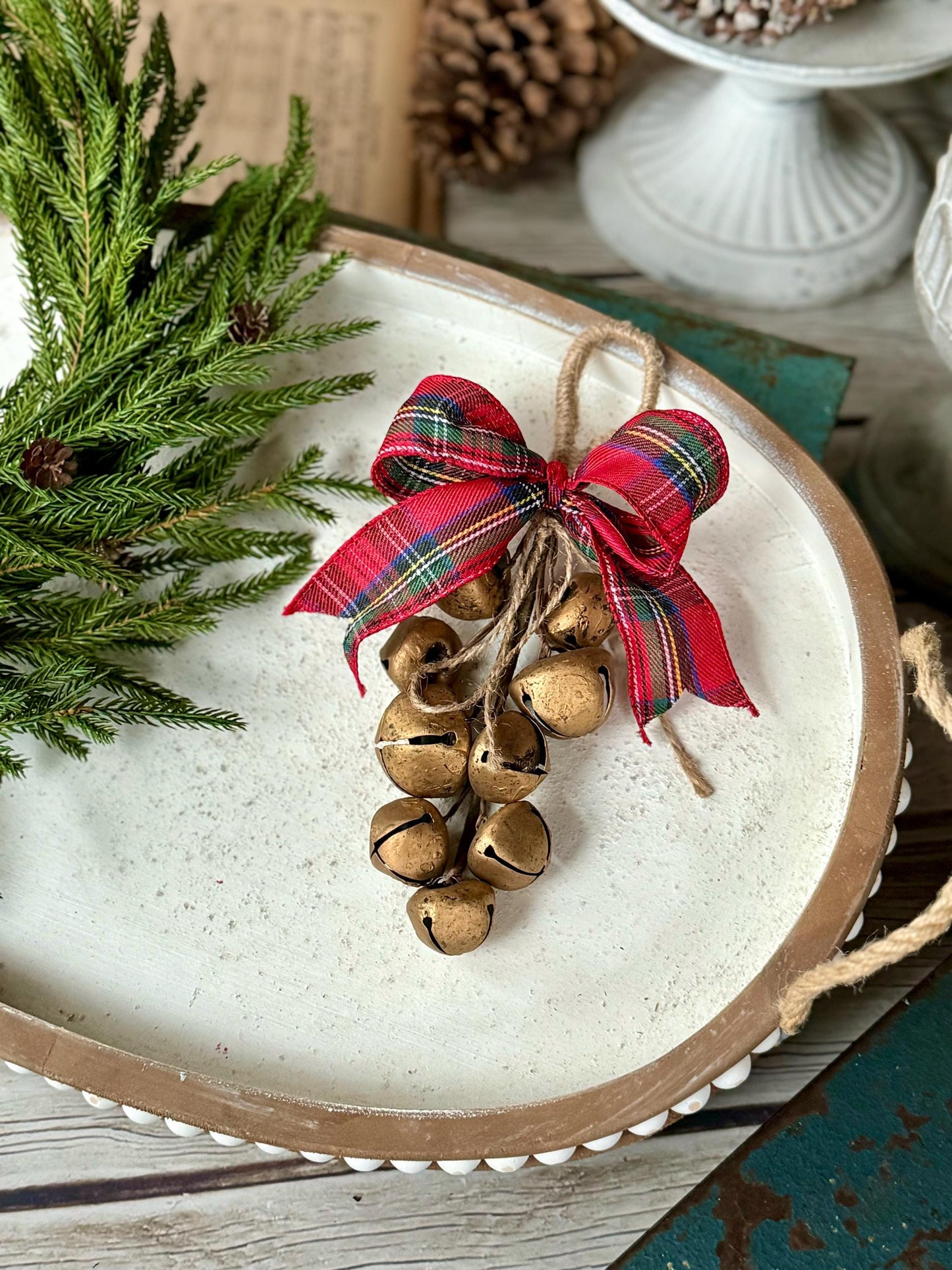 Sleigh Bells Door Hanger, Christmas Bells, Mistletoe Bells, Jingle Bell Swag, Christmas Sleigh Bells, Package Topper, Christmas Gift