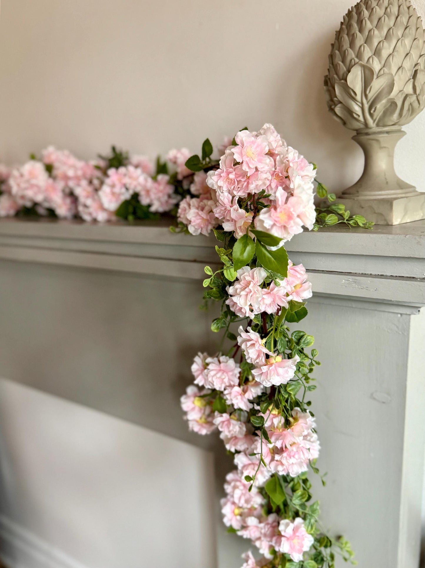 Pink Cherry Blossom c, Spring Pink Garland, Easter Tablescape, Summer Garland, Mothers Day Gift, Wedding Garland, Wedding Arch Garland