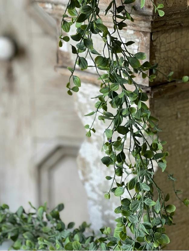Vine Garland, Summer Garland, Garland for Mantle, Kitchen Cabinet Accent, Fireplace Decor, Wedding Decorations