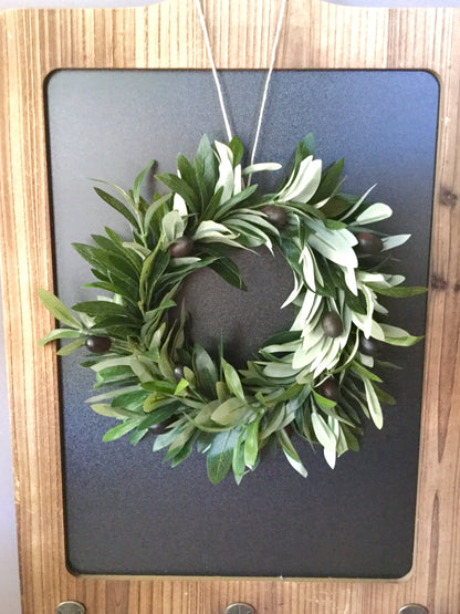 Olive Leaf Wreath, Olive Branch Wreath, Olive Home Decor, Olive Wedding Wreath, Faux Olive Wreath