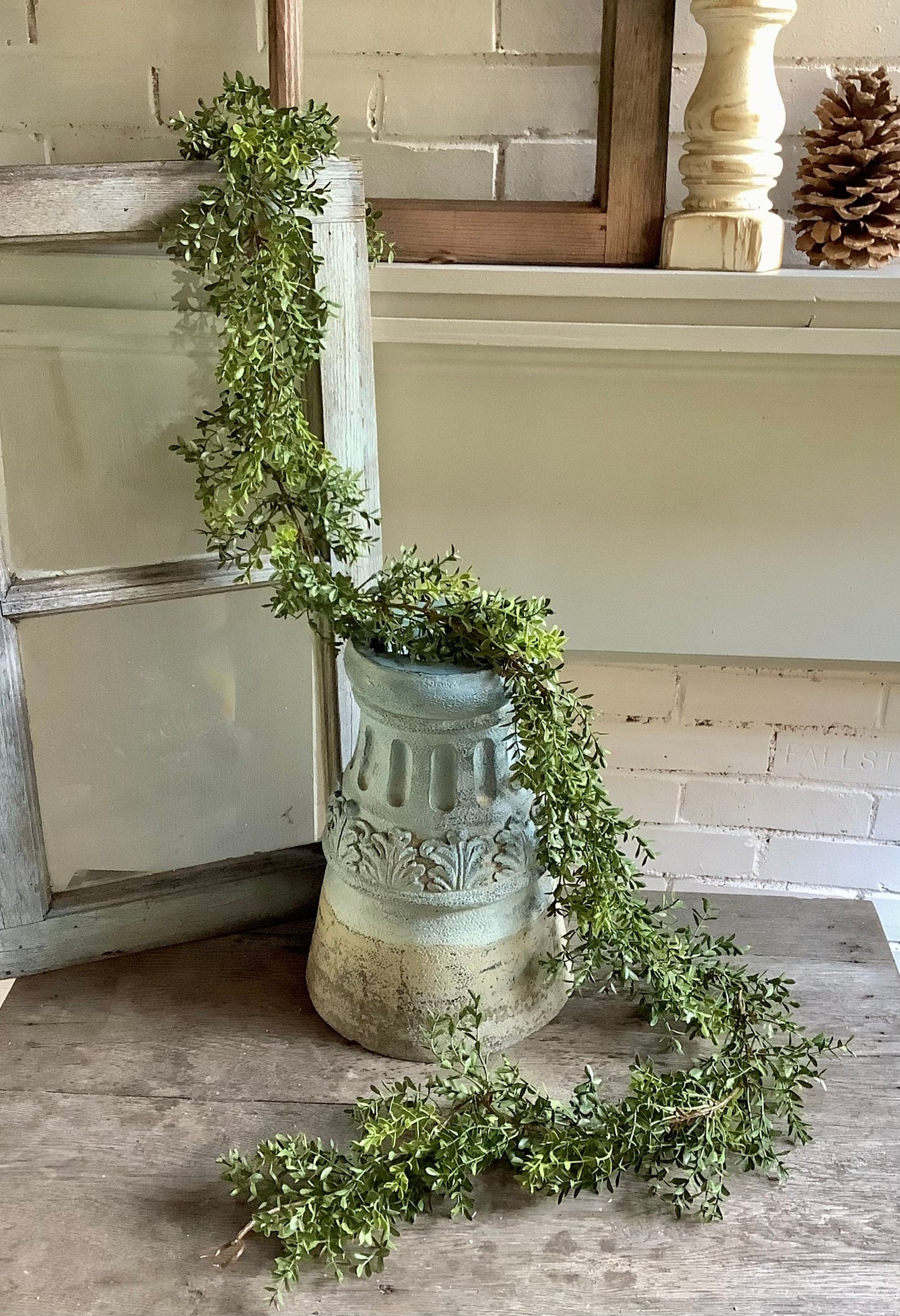 6’ Boxwood Garland, Spring Garland, New England Boxwood Mantle Garland, Everyday Floral Accent Decor Greenery