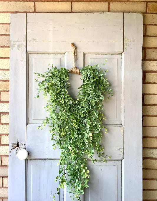 Spring Wreath, Wreath for Front Wreath, Hanging Vine Wreath, Front Door Wreath, Trending Summer Wreath, Door Wreath, Heart Wreath