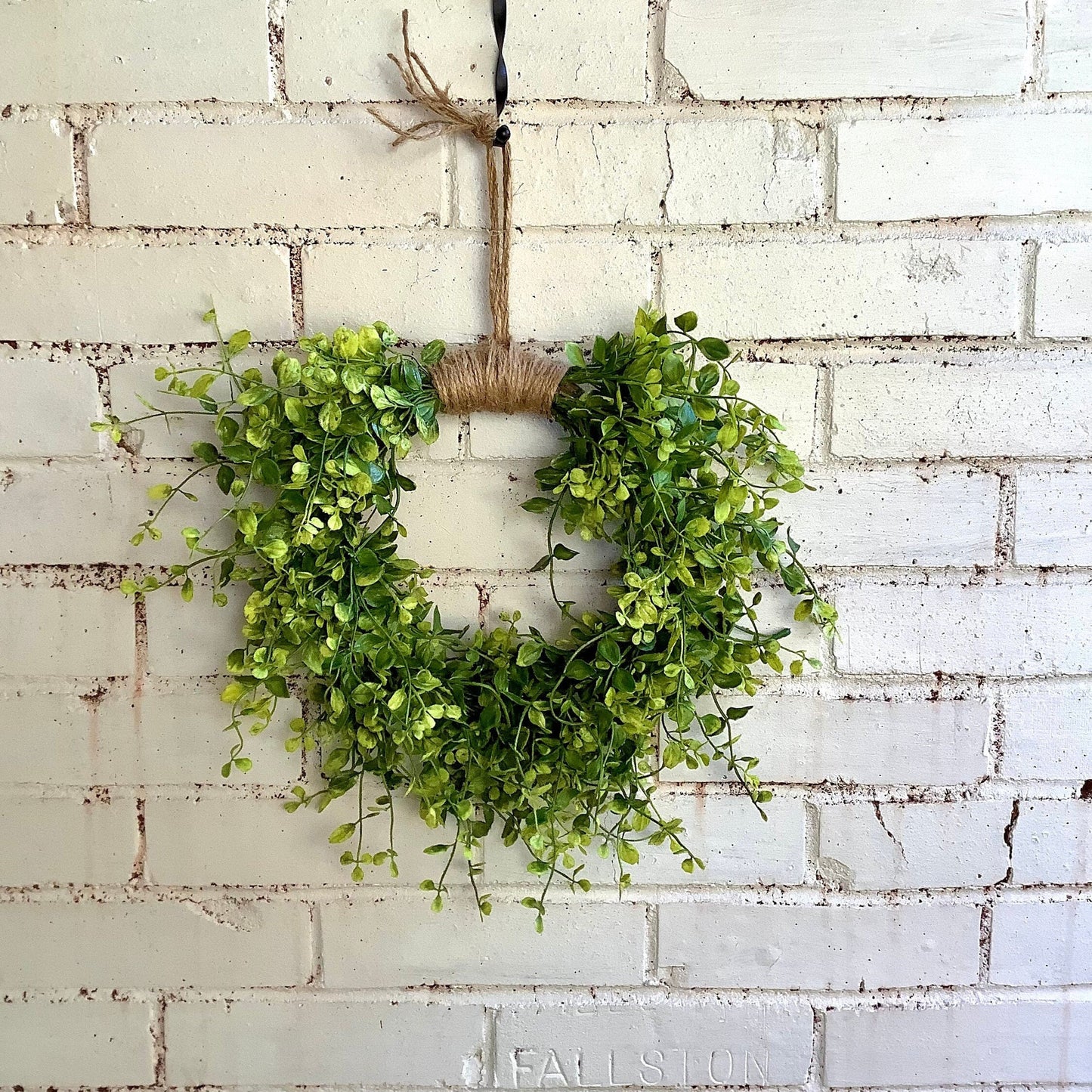 Spring Wreath, Greenery Wreath, Hanging Vine Wreath, Front Door Wreath, Heart Wreath, Kitchen Cabinet Wreath, Apartment Decor