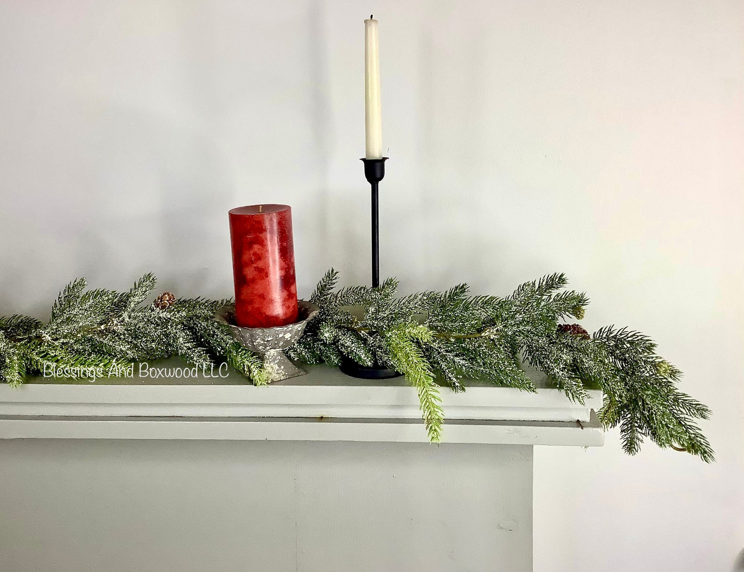 Christmas Pine Garland, Spruce Garland, Fireplace Garland, Garland for Mantle, Pine Garland, Christmas Mantle Garland