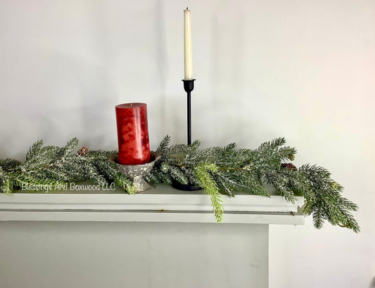 Christmas Pine Garland, Spruce Garland, Fireplace Garland, Garland for Mantle, Pine Garland, Christmas Mantle Garland