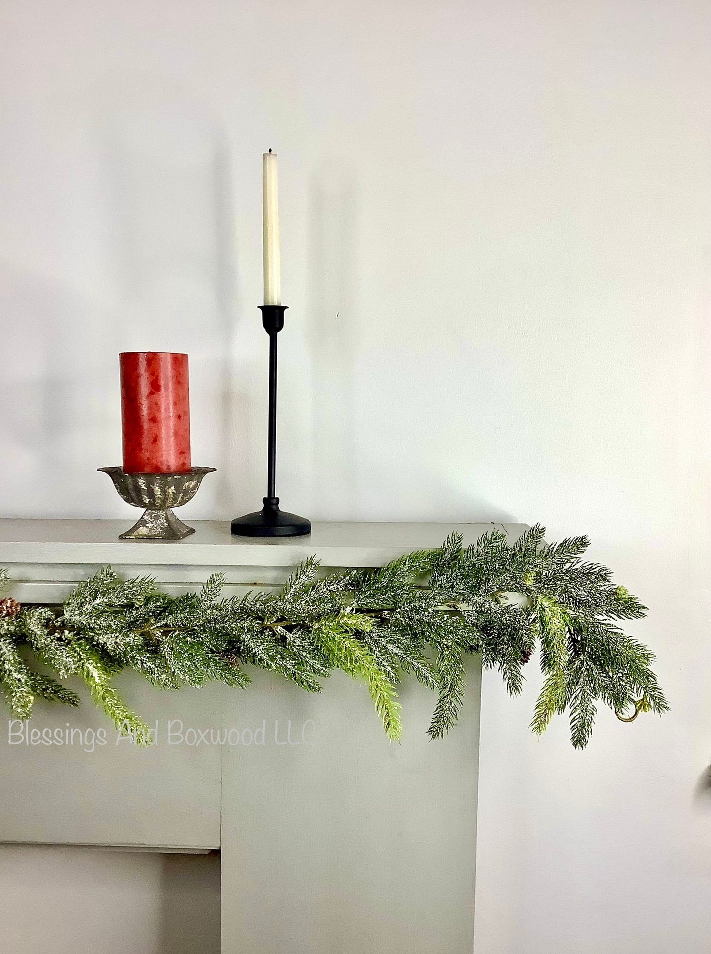 Christmas Pine Garland, Spruce Garland, Fireplace Garland, Garland for Mantle, Pine Garland, Christmas Mantle Garland