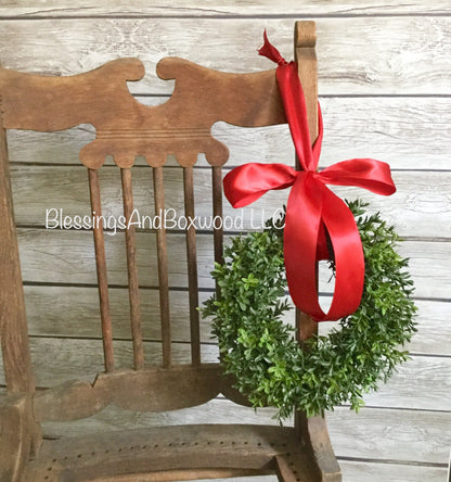 Christmas Boxwood Window Wreath, Christmas Boxwood Wreath, Christmas Window Wreath, Christmas Boxwood Wreath