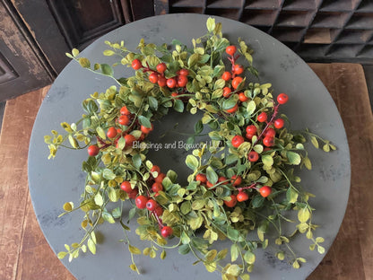 Fall Candle Wreath Ring, Fall Farmhouse Decor, Kitchen Cabinet Wreath, Fireplace Mantle Decor, Thanksgiving Tablescape, Harvest Decor