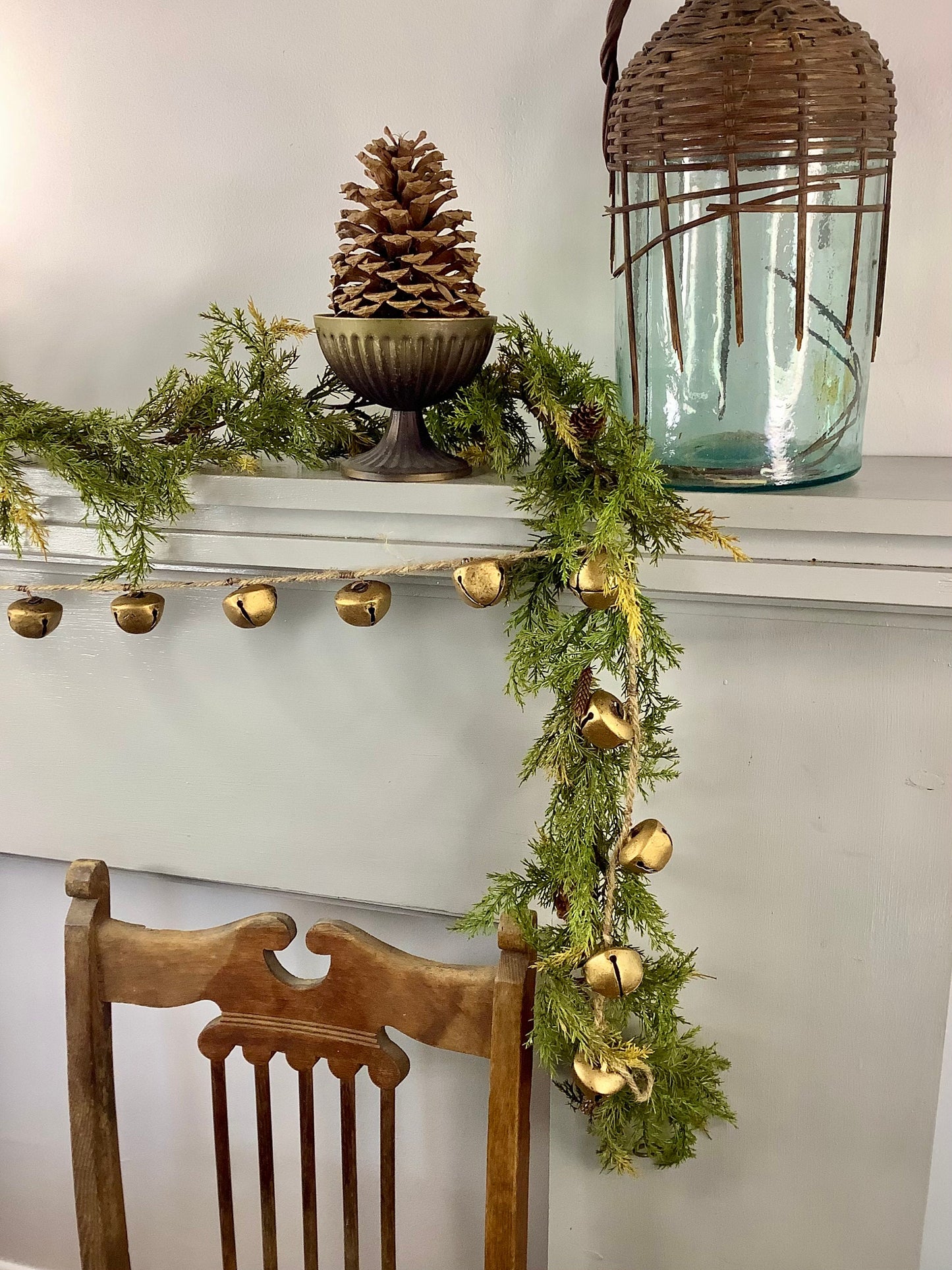 Christmas Juniper Garland, Christmas Garland, Cedar Garland, Christmas Mantle Garland