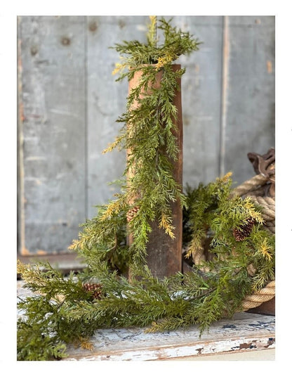 Christmas Juniper Garland, Christmas Garland, Cedar Garland, Christmas Mantle Garland