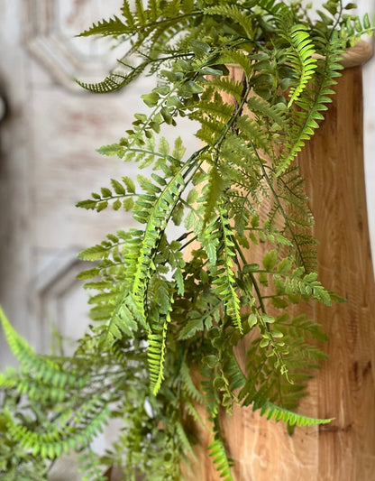 Fern Garland, Summer Garland, Garland for Mantle, Fireplace Decor, Spring Garland, Greenery Garland, Modern Farmhouse, Country Rustic