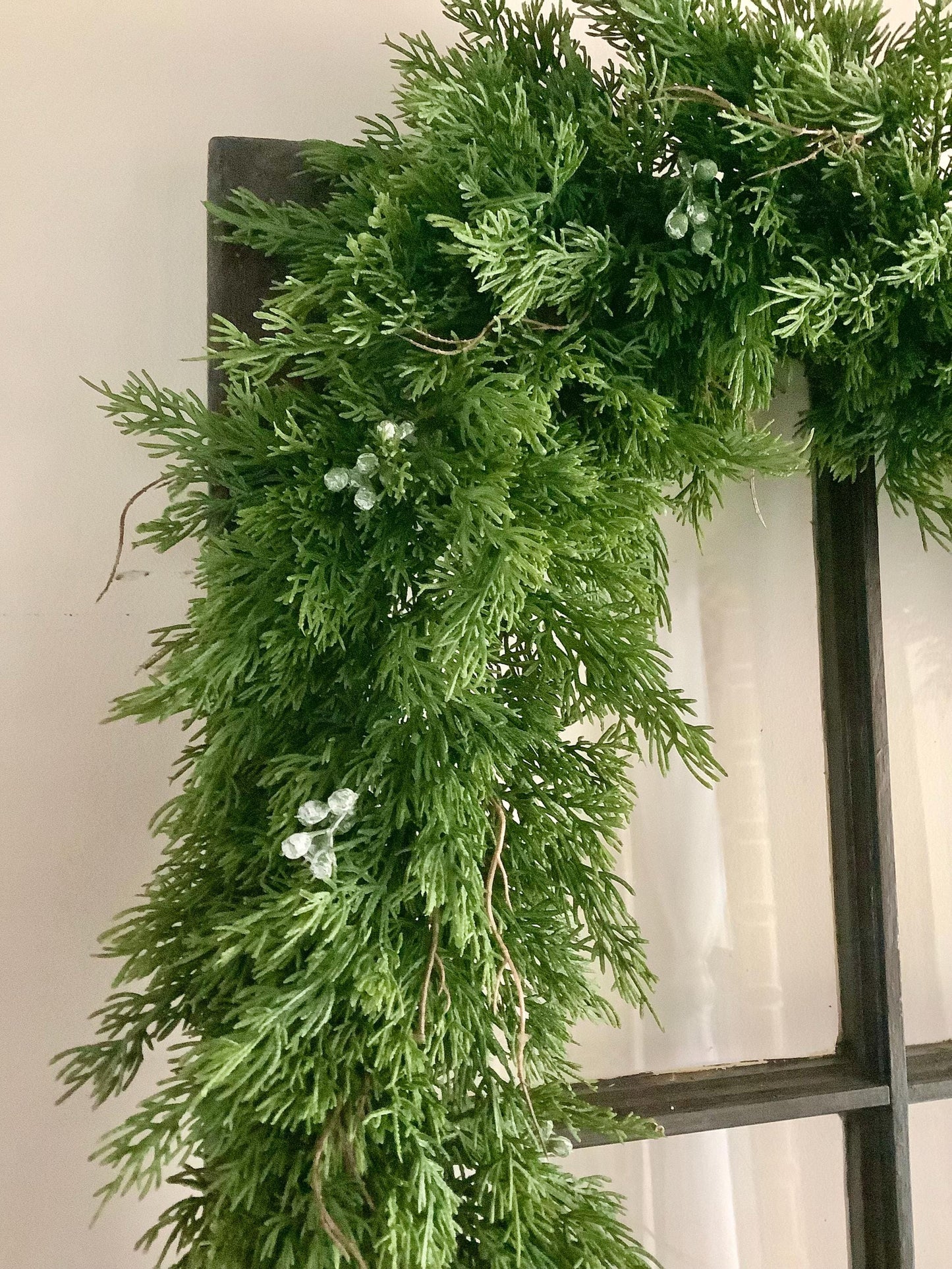 BEST SELLER! Real Touch Christmas Cedar Garland, Christmas Garland, Cedar Pine Garland, Christmas Mantle Garland, Year Round Garland