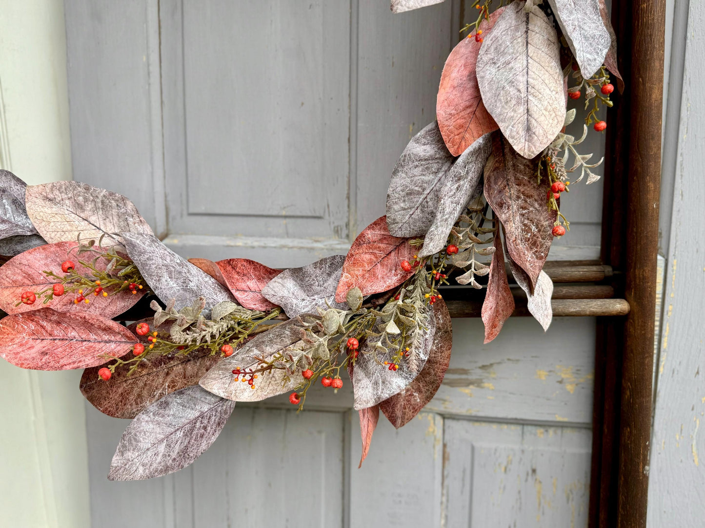 Boho Eucalyptus Garland, Fall Garland for Mantle, Farmhouse Harvest Decor, Fireplace Decor, Accent Decor, Fall Eucalyptus Garland