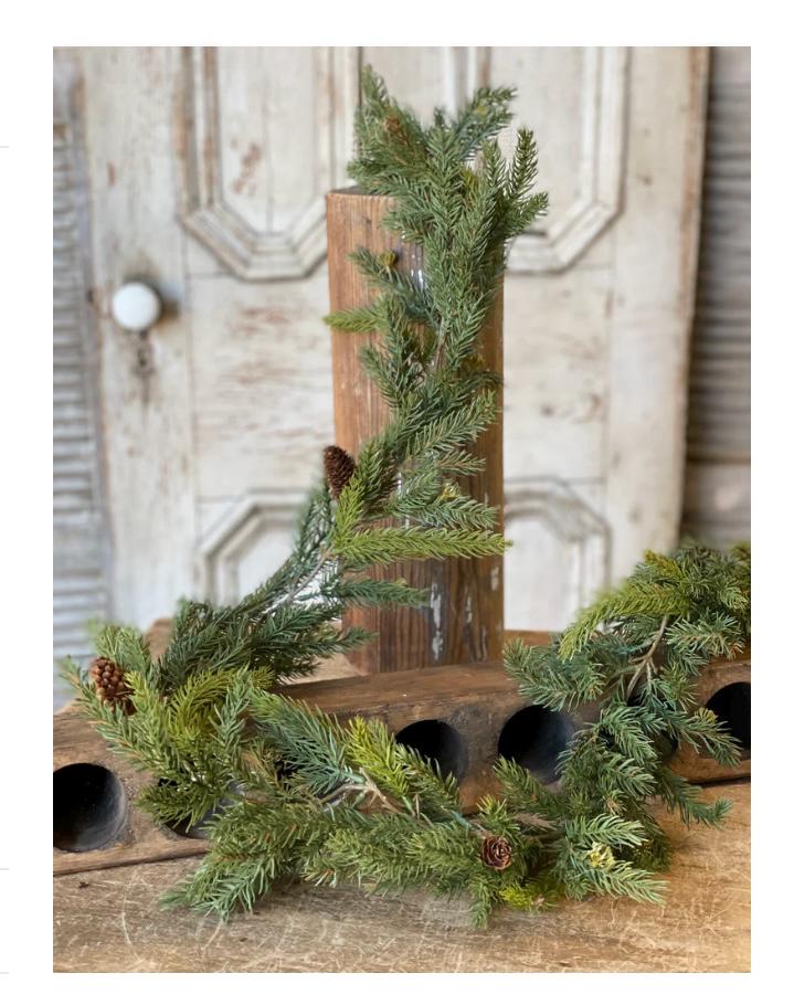 Christmas Pine Garland, Spruce Garland, Fireplace Garland, Garland for Mantle, Pine Garland, Christmas Mantle Garland
