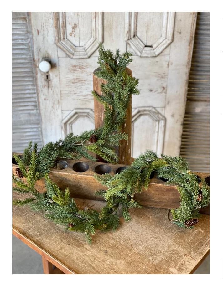 Christmas Pine Garland, Spruce Garland, Fireplace Garland, Garland for Mantle, Pine Garland, Christmas Mantle Garland