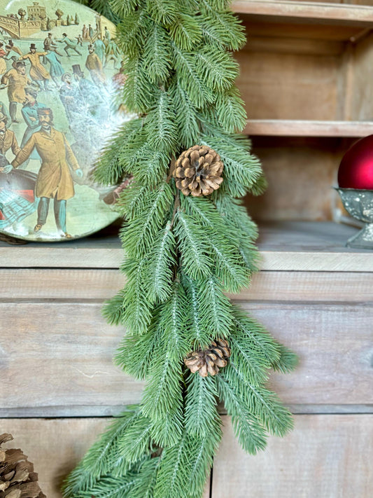 Handmade Christmas Pine Garland, Spruce Garland, Fireplace Garland, Garland for Mantle, Pine Garland, Christmas Mantle Garland