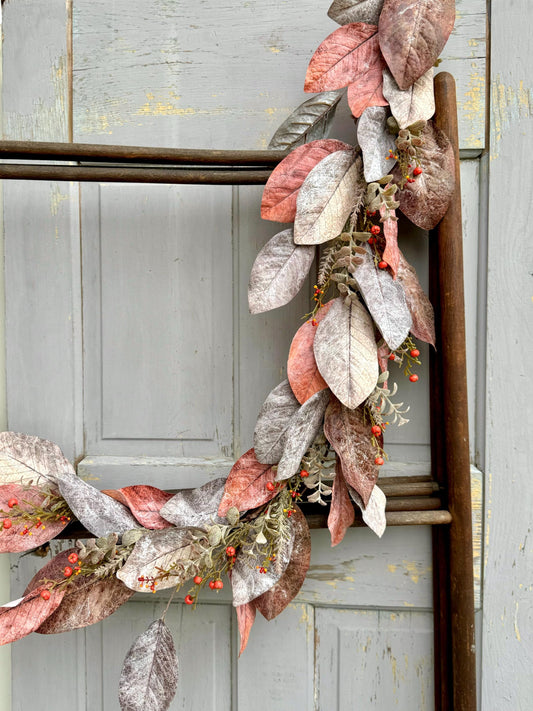 Boho Eucalyptus Garland, Fall Garland for Mantle, Farmhouse Harvest Decor, Fireplace Decor, Accent Decor, Fall Eucalyptus Garland