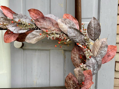 Boho Eucalyptus Garland, Fall Garland for Mantle, Farmhouse Harvest Decor, Fireplace Decor, Accent Decor, Fall Eucalyptus Garland