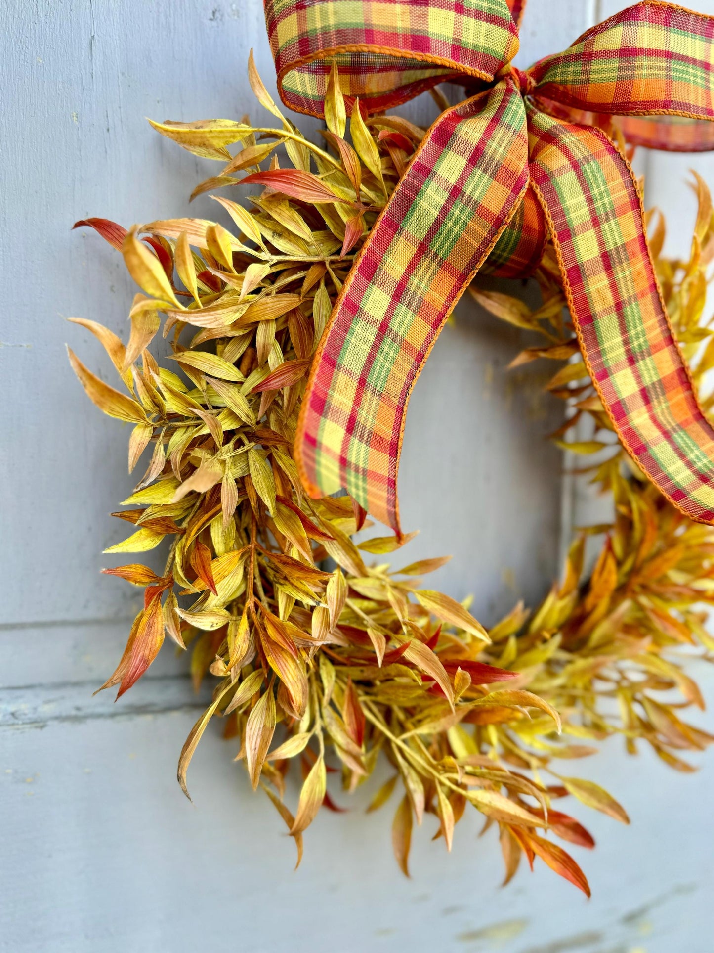 Fall Candle Wreath Ring, Farmhouse Decor, Harvest Table, Apartment Door Decor, Thanksgiving Table Decor, Kitchen Cabinet Wreath