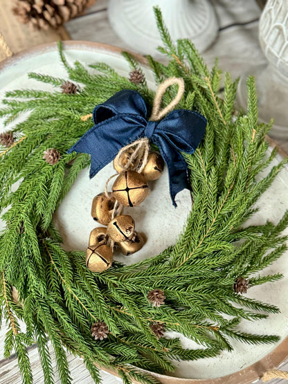 Sleigh Bells Door Hanger, Christmas Bells, Mistletoe Bells, Jingle Bell Swag, Christmas Sleigh Bells, Package Topper, Christmas Gift