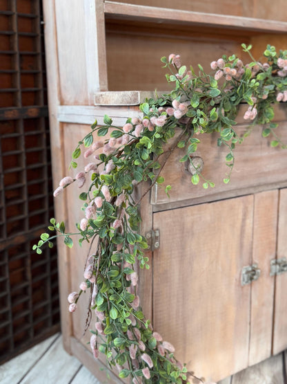 Pink Pussy Willow Garland, Pink Valentines Garland for Mantle, Valentines Day Garland, Mothers Day Decor, Easter Garland