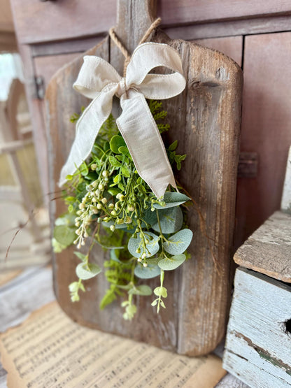 NEW 2025! Greenery Swag Wreath, Spring Swag, Eucalyptus Berry Door Swag, Fern Wreath, Mothers Day Swag, Wildflower Decor