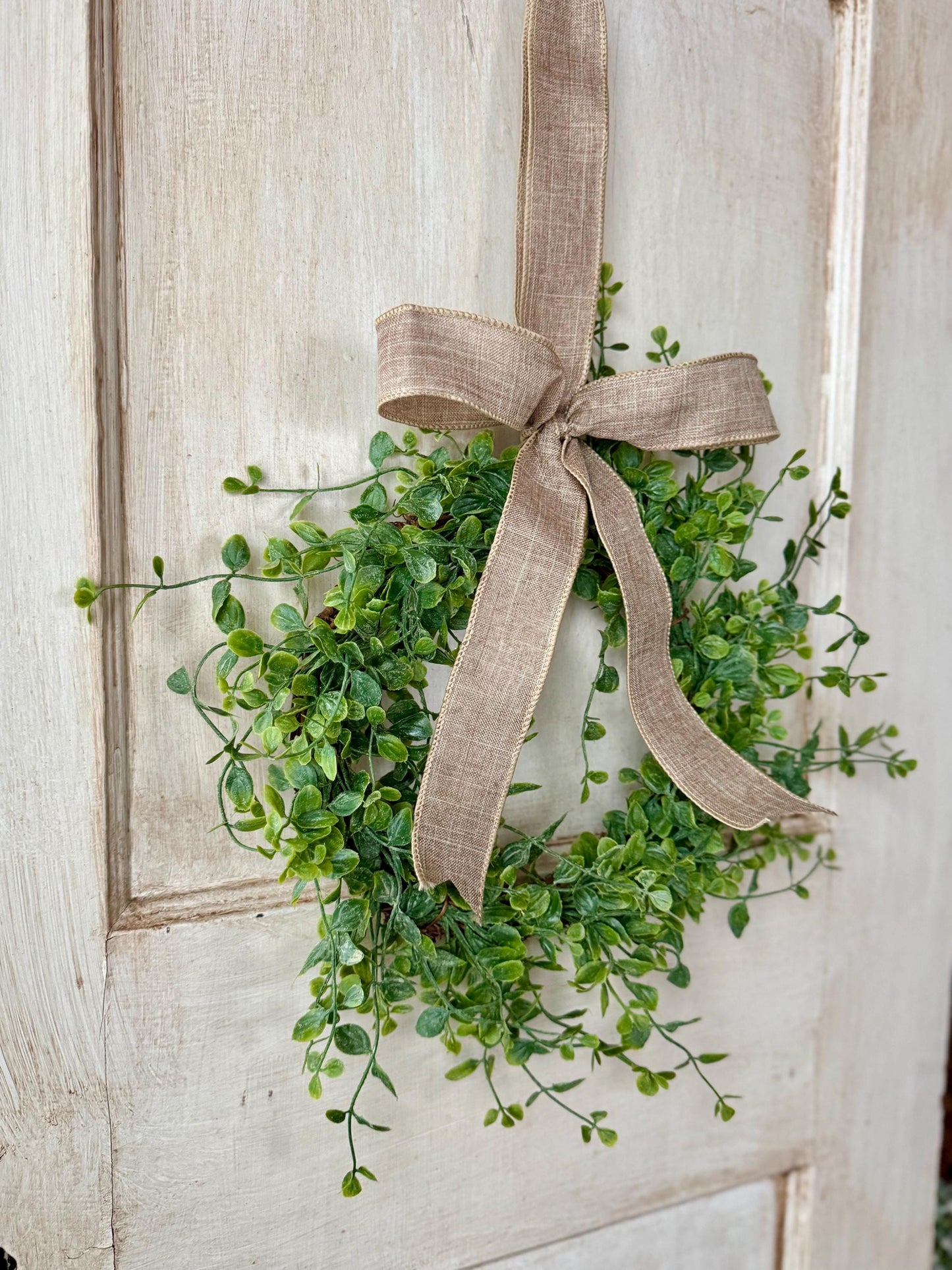 Greenery Vine Wreath, Kitchen Cabinet Wreath, Mother's Day Wreath, Easter Decor, Nursing Home Decor, Greenery Wreath, Spring Wreath