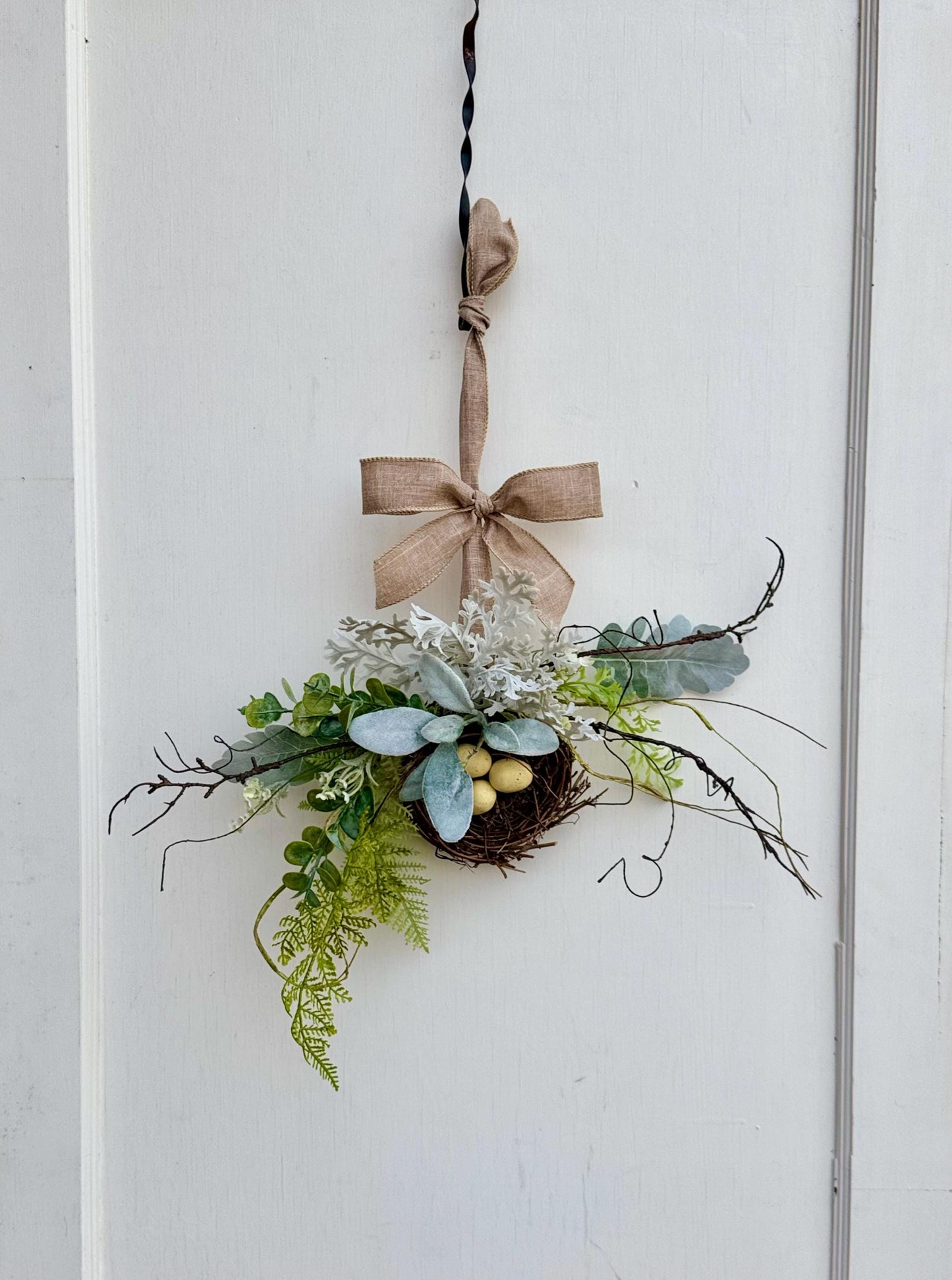 BEST SELLER Bird Nest Wreath, Mothers Day Gift, Spring Wreath, Front Door Decor, Summer Hanger, Egg Wildflower Swag, GIFT