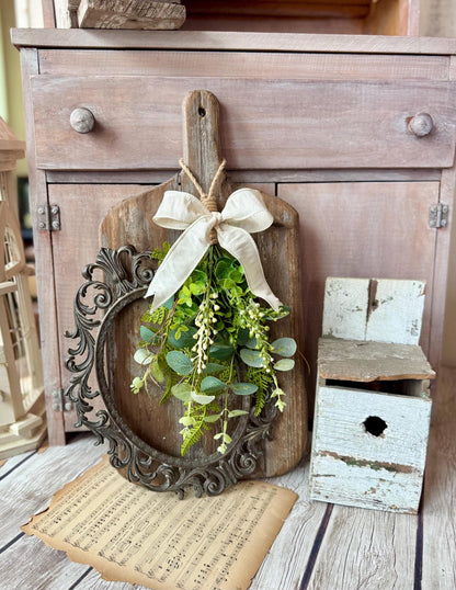 NEW 2025! Greenery Swag Wreath, Spring Swag, Eucalyptus Berry Door Swag, Fern Wreath, Mothers Day Swag, Wildflower Decor