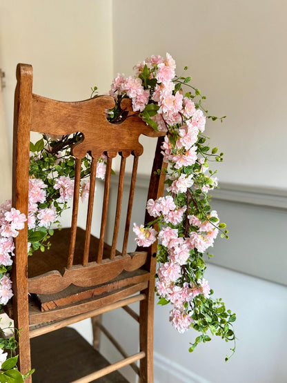 Pink Cherry Blossom c, Spring Pink Garland, Easter Tablescape, Summer Garland, Mothers Day Gift, Wedding Garland, Wedding Arch Garland
