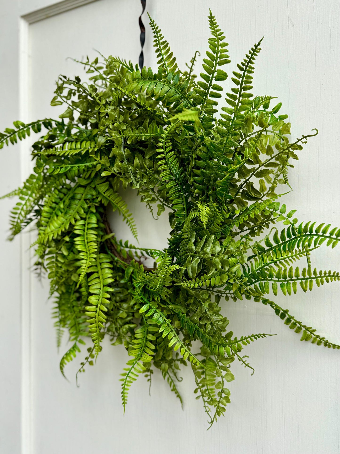 Fern Wreath, Spring Wreath, Summer Wreath, Greenery Summer Wreath, Green Fern Decor, Porch Wreath, Easter Wreath, Mothers Day Gift