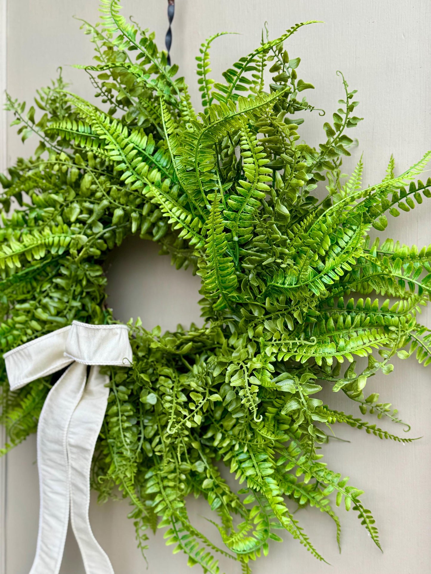 Fern Wreath, Spring Wreath, Summer Wreath, Greenery Summer Wreath, Green Fern Decor, Porch Wreath, Easter Wreath, Mothers Day Gift