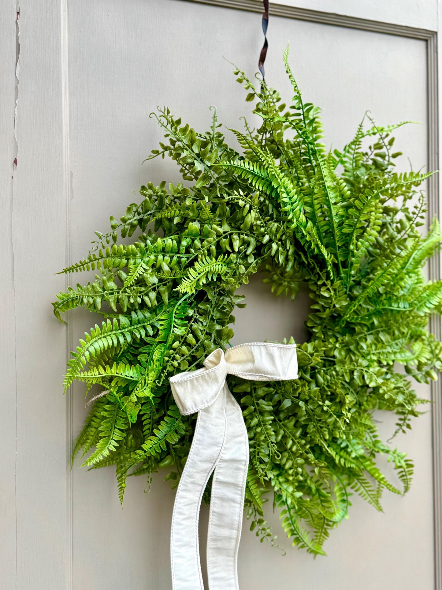 Fern Wreath, Spring Wreath, Summer Wreath, Greenery Summer Wreath, Green Fern Decor, Porch Wreath, Easter Wreath, Mothers Day Gift