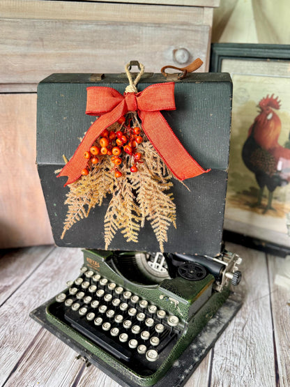 NEW 2025! Mini Fall Swag Wreath, Beige Fern Fall Swag, Fall Berry Swag