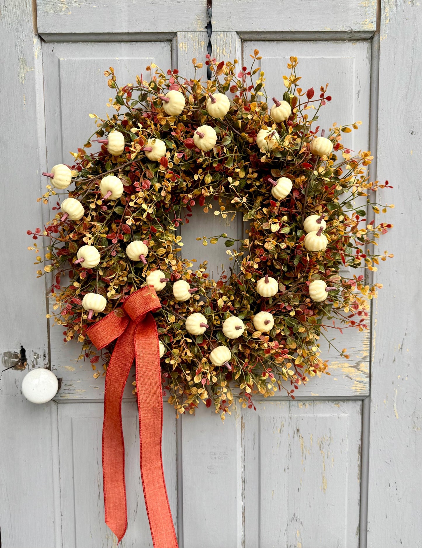 Fall Vine Wreath for Front Door, Bog Pimpernel Wreath, Autumn Wreath, Vine and Berry Wreath, Fall Wreath, Rustic Wreath